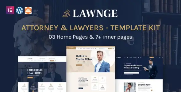Lawgne – Attorney &amp; Lawyers Elementor Template Kit