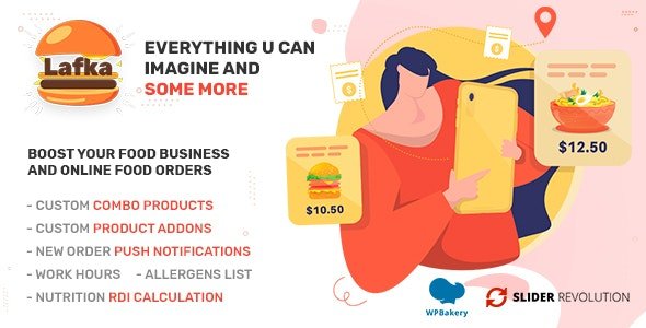 Lafka - Multi Store Burger - Pizza &amp; Food Delivery WooCommerce Theme