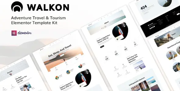 WalkOn – Adventure Travel &amp; Tourism Elementor Template Kit