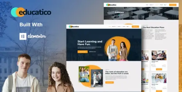 Educatico – Education School &amp; Online Courses Elementor Template Kit