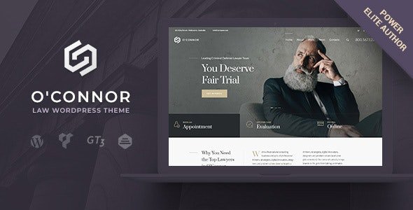 Oconnor - Law, Lawyer &amp; Attorney WordPress Theme