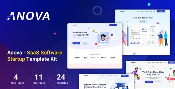 Anova – SaaS &amp; Startup Elementor Template Kit