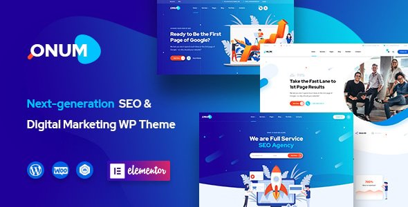 Onum – SEO &amp; Marketing Elementor WordPress Theme