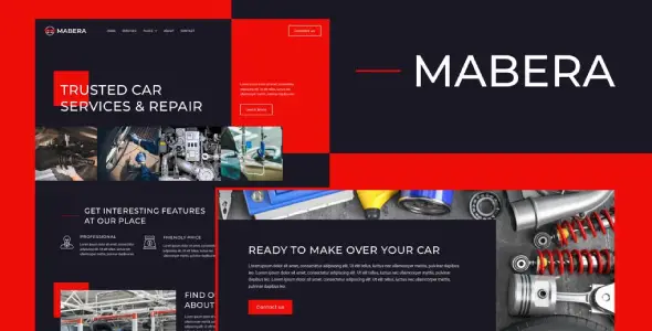 Mabera – Car Service &amp; Repair Elementor Template Kit