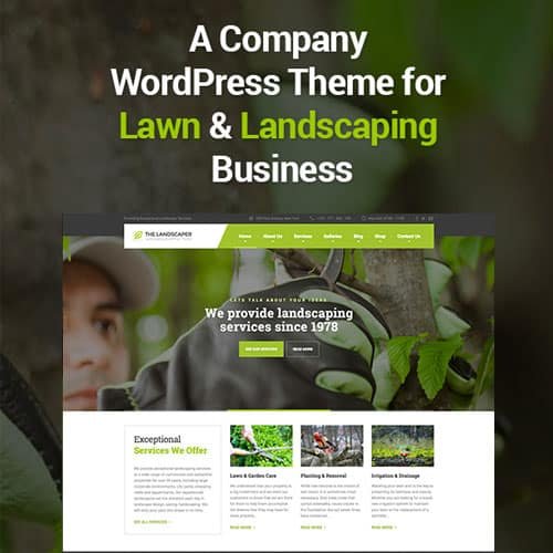 The Landscaper – Lawn &amp; Landscaping WP Theme