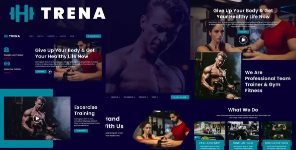 Trena – Sport &amp; Fitness Trainer Services Elementor Template Kit