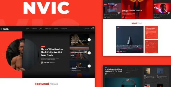 Nvic – Blog &amp; Magazine Elementor Template Kit