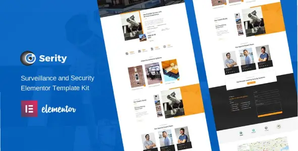 Serity – CCTV &amp; Security Cameras Elementor Template Kit
