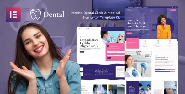 Dental – Dentist Clinic &amp; Medical Elementor Template Kit