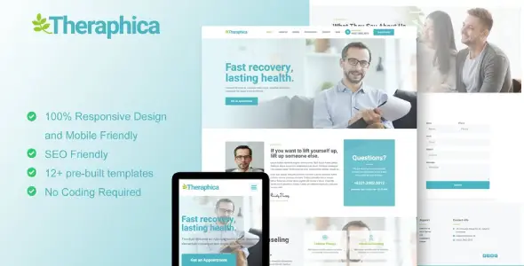 Therapica – Mental Health &amp; Psychologist Elementor Template Kit