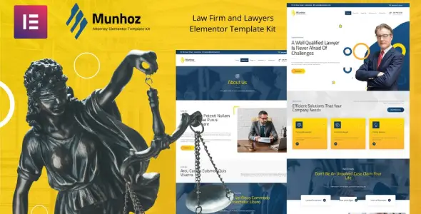 Munhoz – Law Firm &amp; Attorneys Elementor Template Kit