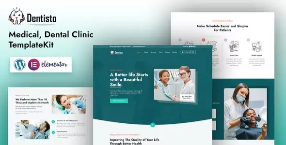 Dentisto Dentist &amp; Medical Elementor Template Kit
