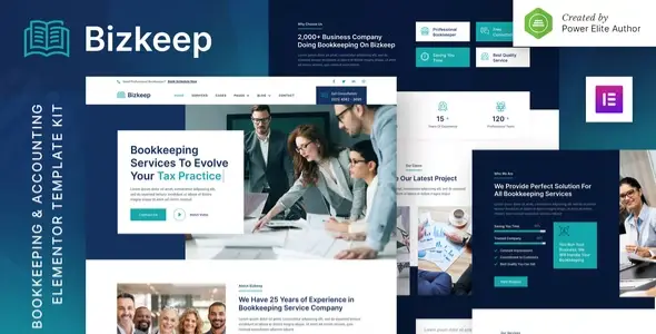 Bizkeep – Bookkeeping &amp; Accounting Service Elementor Template Kit