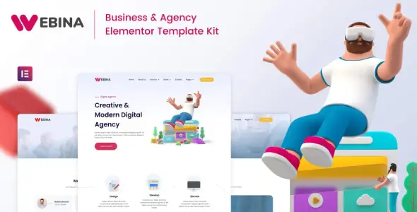 Webina – Business Agency &amp; Startup Elementor Template Kit