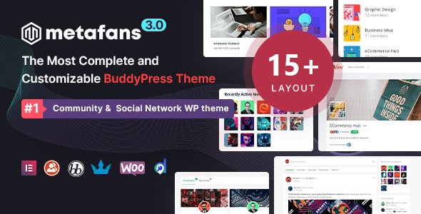 MetaFans - Community &amp; Social Network BuddyPress Theme