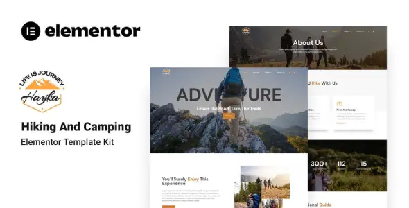 Hayka – Hiking &amp; Camping Elementor Template Kit