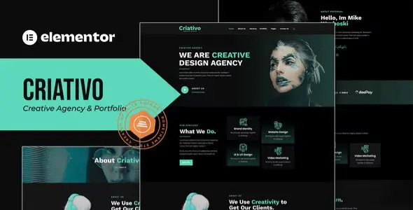Criativo – Creative Agency &amp; Portfolio Elementor Template Kit