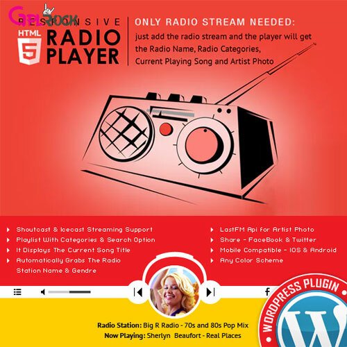 Radio Player Shoutcast &amp; Icecast WordPress Plugin
