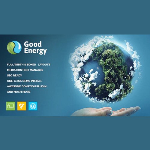 Good Energy – Ecology &amp; Renewable Power Company WordPress Theme