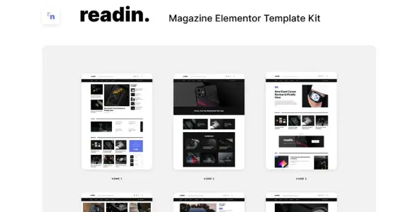 Readin – Blog &amp; Magazine Elementor Template Kit