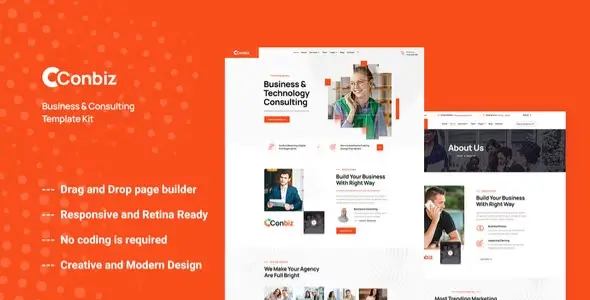 Conbiz – Consultancy &amp; Business Elementor Template Kit
