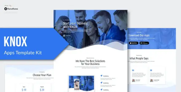 Knox – Technology &amp; Apps Template Kit