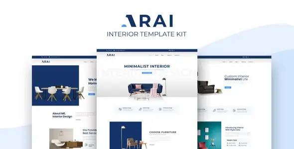 Arai Interior &amp; Furniture Elementor Template kit