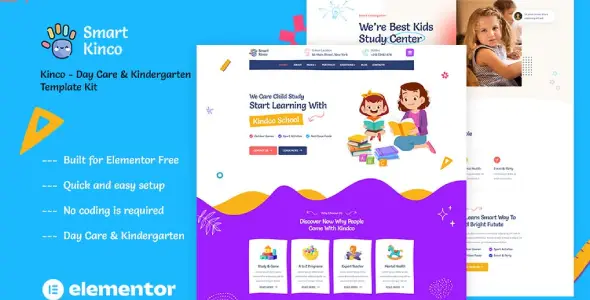 Kinco – Day Care &amp; Kindergarten Elementor Template Kit