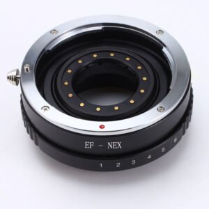 Leedsen EOS-NEX Lens Adapter with Aperture for Canon EF Lens to Sony E Mount Camera