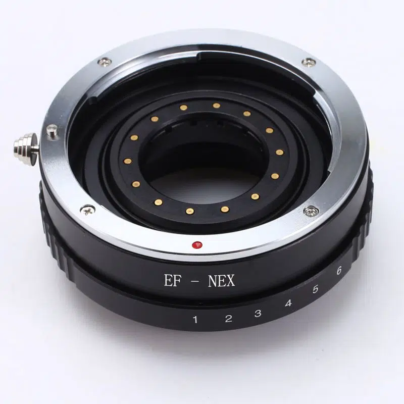 Leedsen EOS-NEX Lens Adapter with Aperture for Canon EF Lens to Sony E Mount Camera