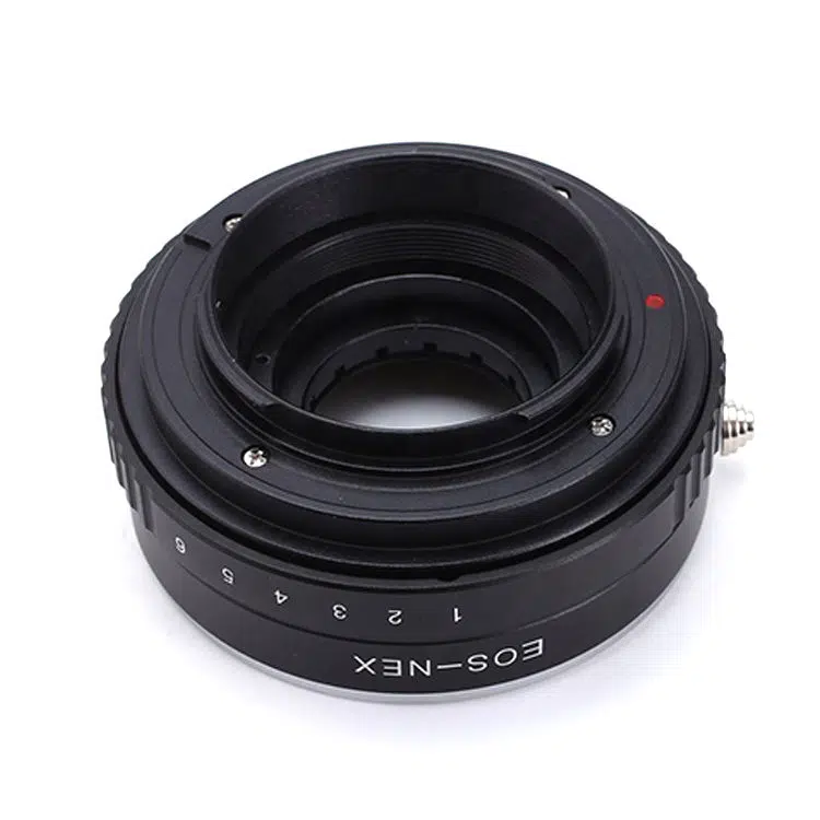 Leedsen EOS-NEX Lens Adapter with Aperture for Canon EF Lens to Sony E Mount Camera - Image 3