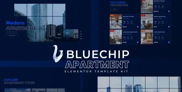 Bluechip – Apartment &amp; Property Elementor Template Kit