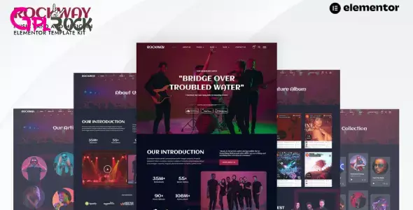 Rockway – Music Band &amp; Musician Elementor Template Kit