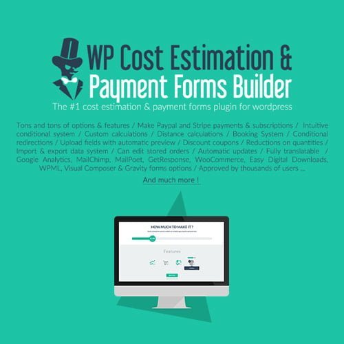 WP Cost Estimation &amp; Payment Forms Builder