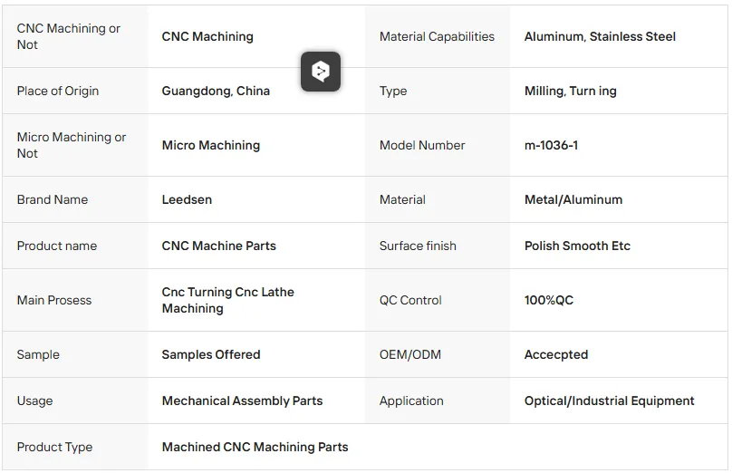 Cnc Milling Aluminio Cnc For Optical Accessories