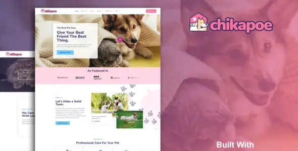Chikapoe – Pet Care &amp; Veterinary Elementor Template Kit