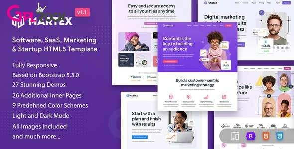 Martex - Software, SaaS &amp; Startup HTML5 Template
