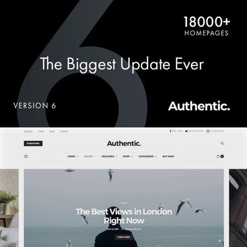 Authentic – Lifestyle Blog &amp; Magazine WordPress Theme